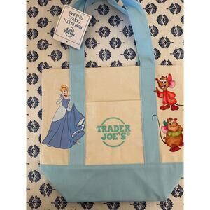 Disney Cinderella Blue Double Sided Custom Made Trader Joes Mini Tote